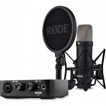Rode NT1 Signature Stúdió Mikrofon + Rode AI-1 Studio MK2 vezérlő - Fekete